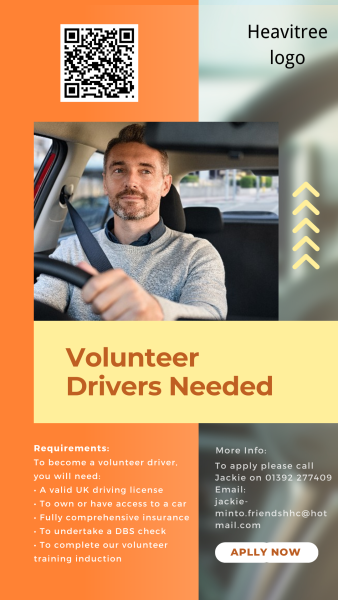We need volunteer drivers~