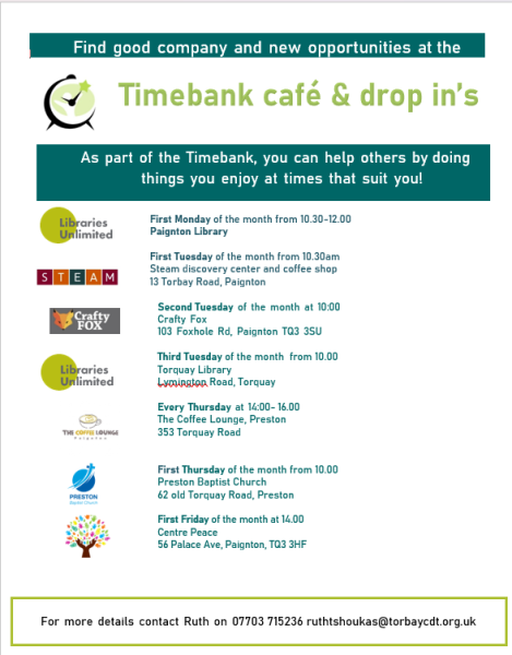 Timebank cafe - drop in