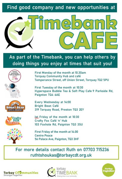 Timebank cafe - drop in