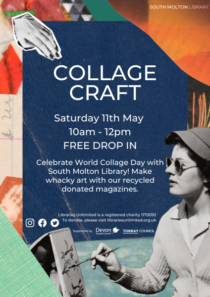 World Collage Day Craft South Molton Library