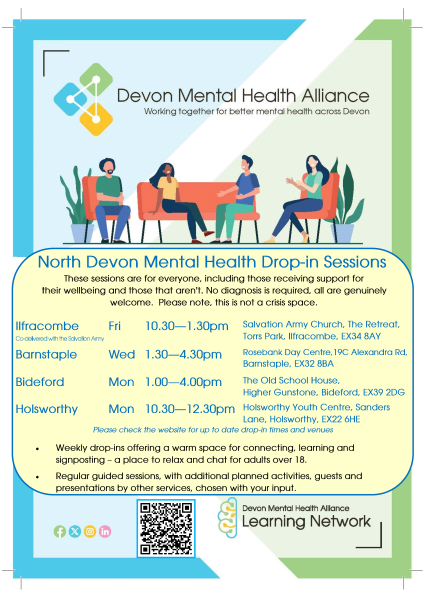 Devon Mental Health Alliance Public Drop In - Northern Devon