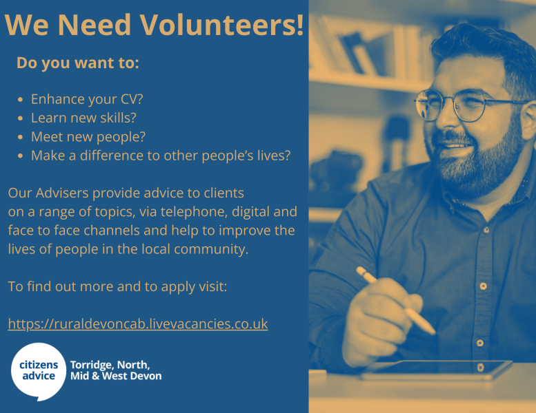 Citizens Advice: Volunteers needed