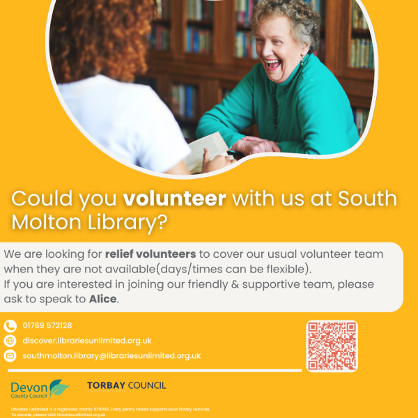 Relief Volunteers at South Molton Library