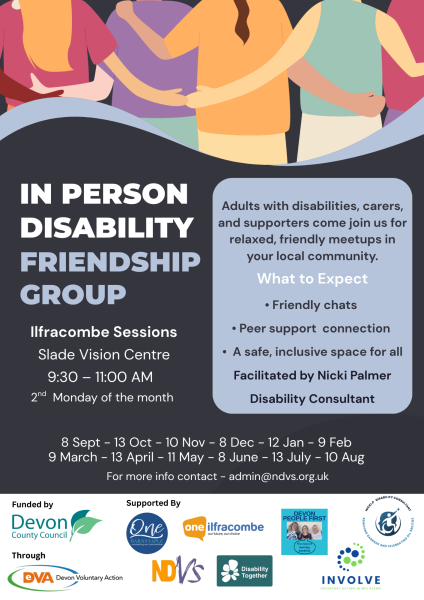 In Person Disability Friendship Groups- Ilfracombe