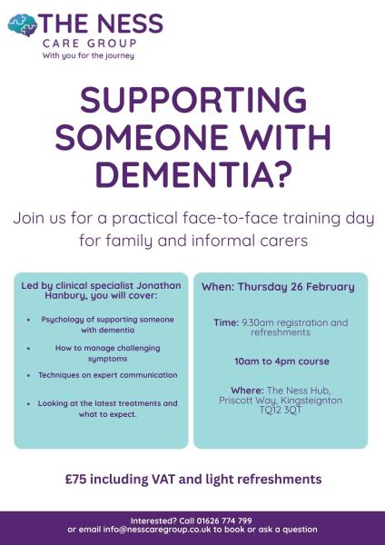 Dementia Training for family and informal carers