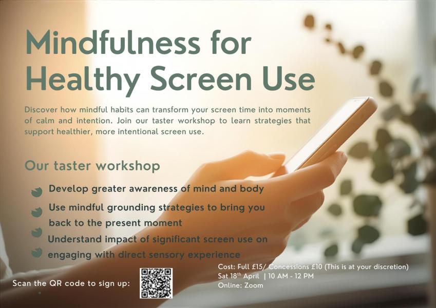 Mindfulness for Healthy Screen Use Taster Workshop
