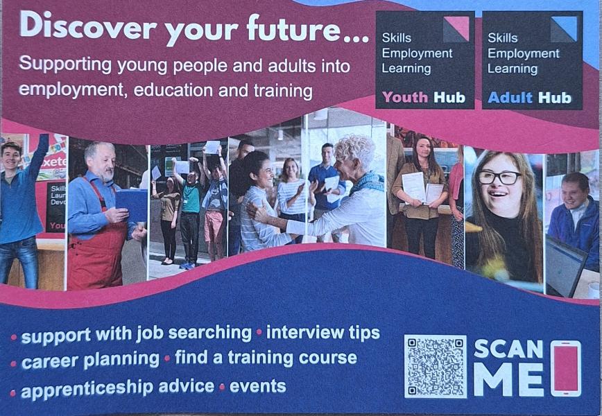 Barnstaple Employment Hub open Tuesday - Thursday 9.30 - 4.30