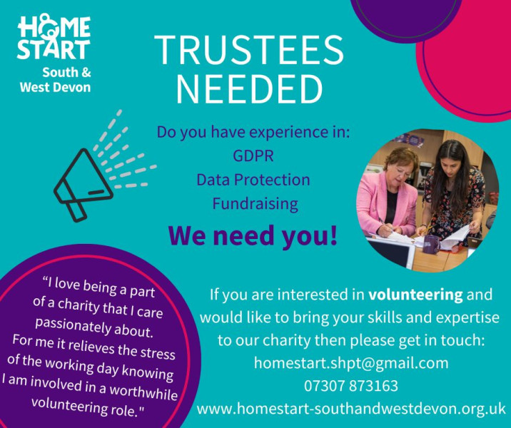 Volunteer trustees needed for local family support charity