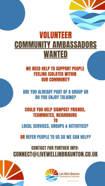 Community Ambassadors required in Braunton